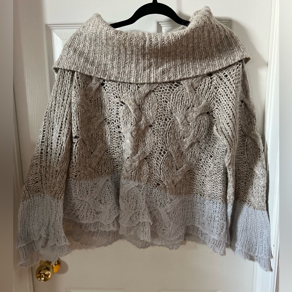 Anthropologie sweater. 2 colours light grey light blue